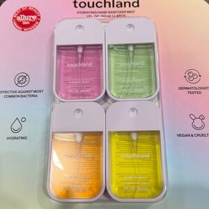 TOUCHLAND HAND SANITIZER TOUCH LAND HAND SANI POWER MIST HYDRATING SCENTED 4 PCK
